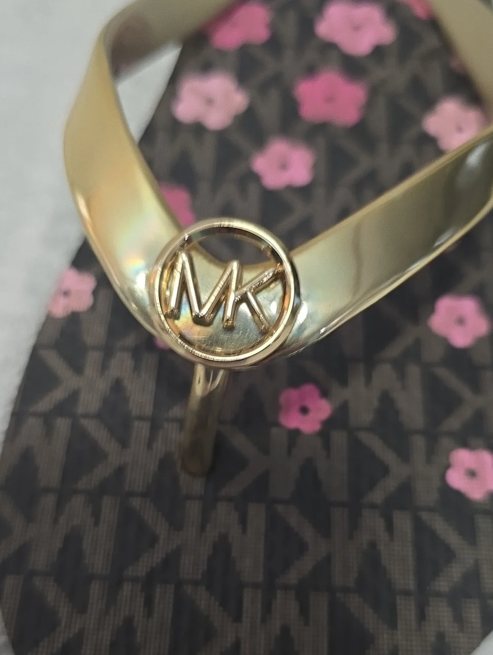 MICHAEL Michael Kors Floral Flip Flops